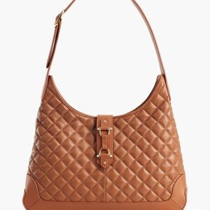 Talbots Leather Quilted Shoulder Bag